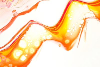 yellow and red liquid illustration